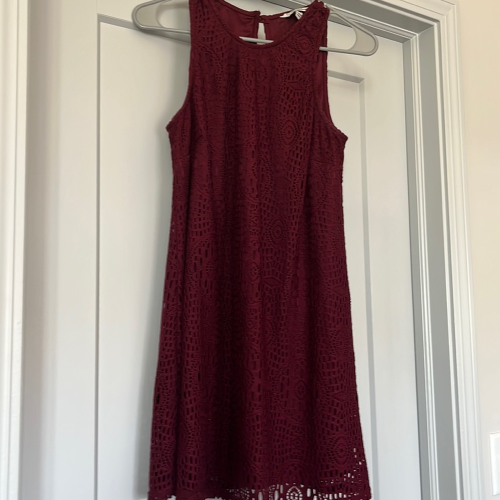 Wine / Maroon Dress